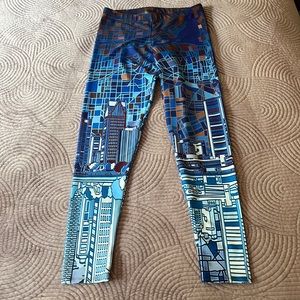 Detroit City Skyline Leggings